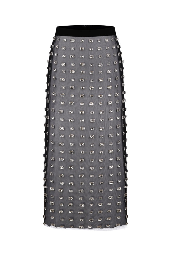 CHANTAL SKIRT MIDI BLACK