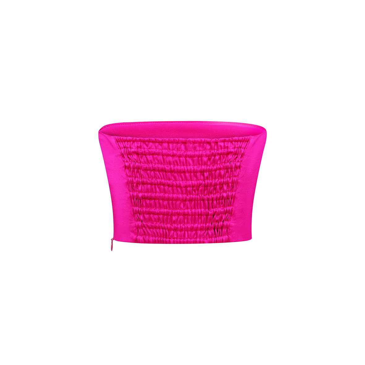 SILK TOP BANDEAU FUCHSIA
