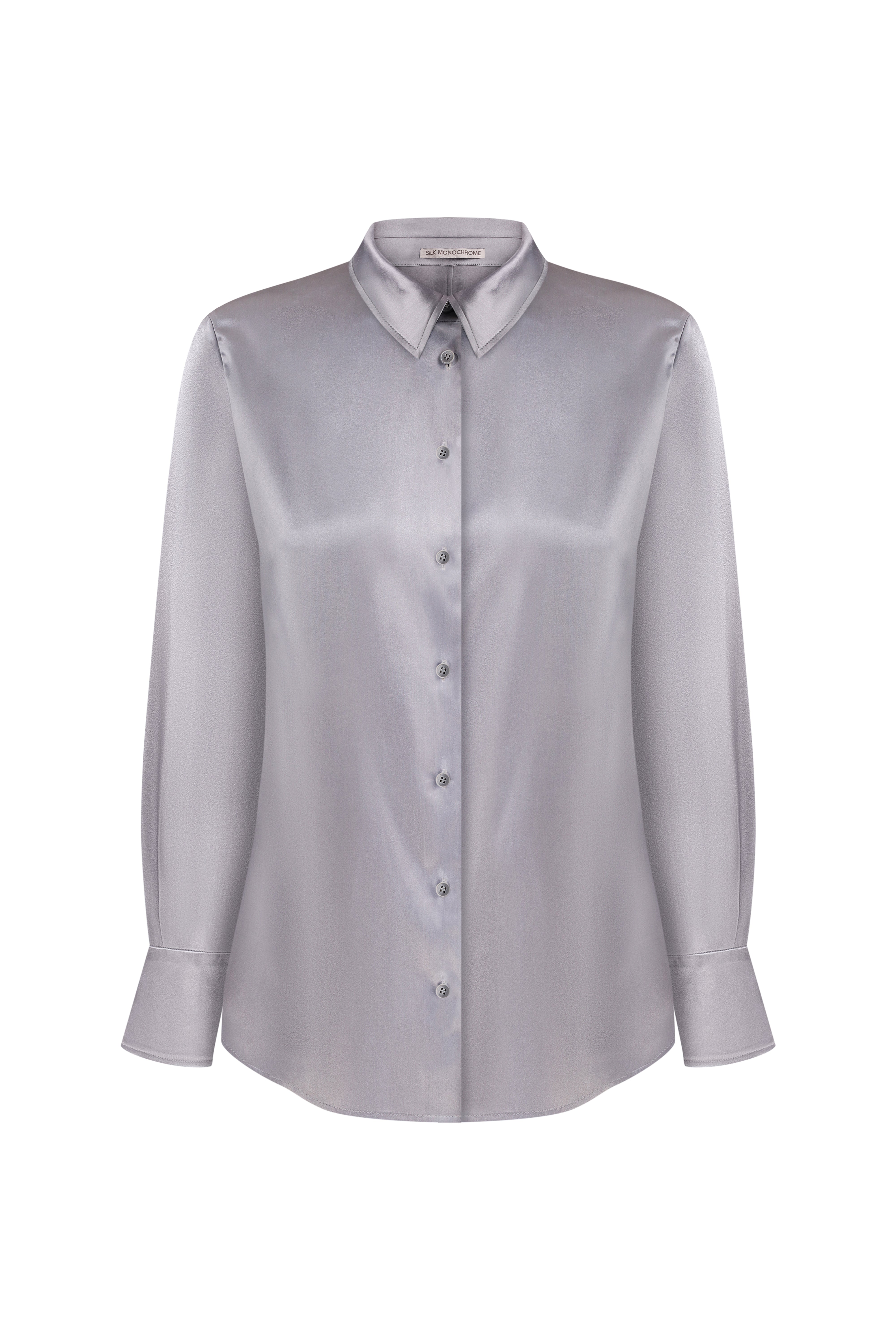 SILK SHIRT STEEL GRAY