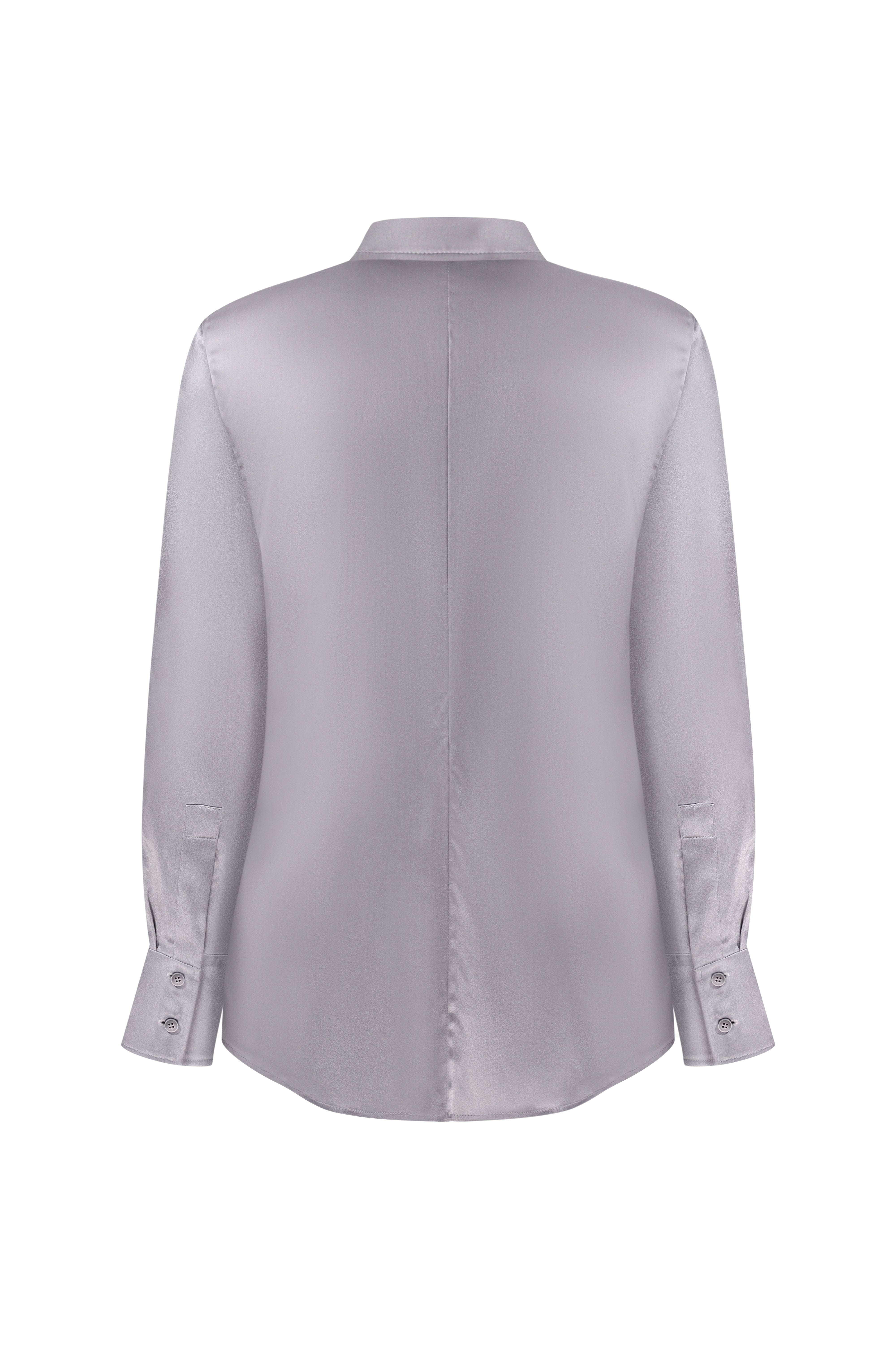 SILK SHIRT STEEL GRAY