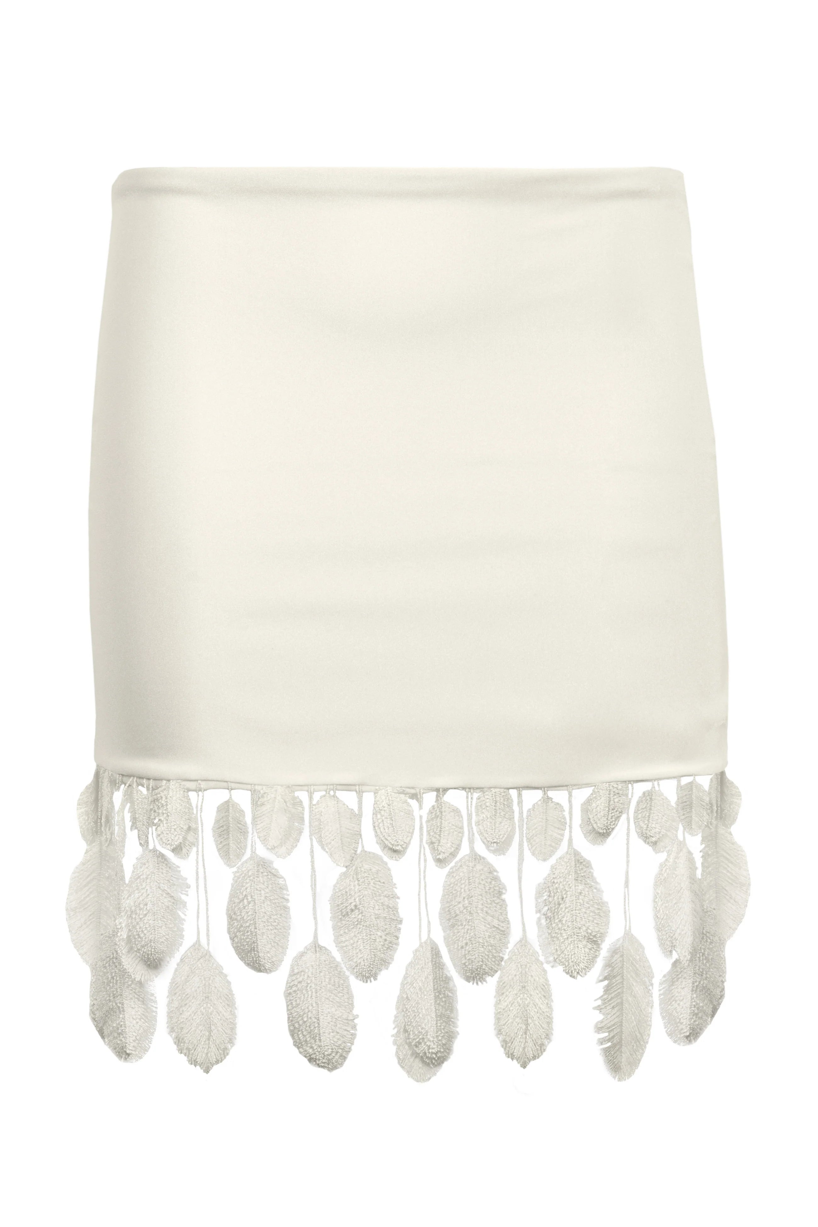 Mini Skirt Plumage Ivory