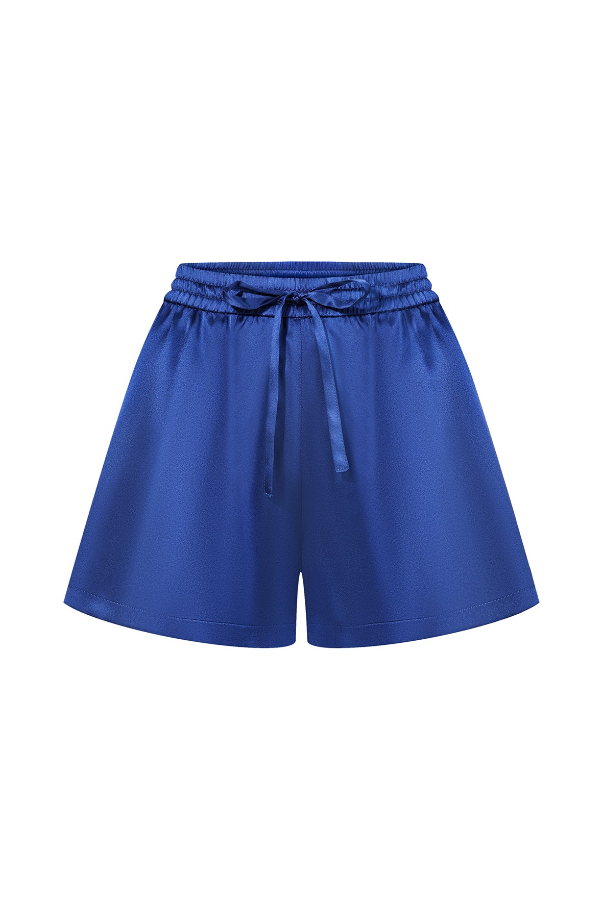 SILK SHORTS NAVY BLUE