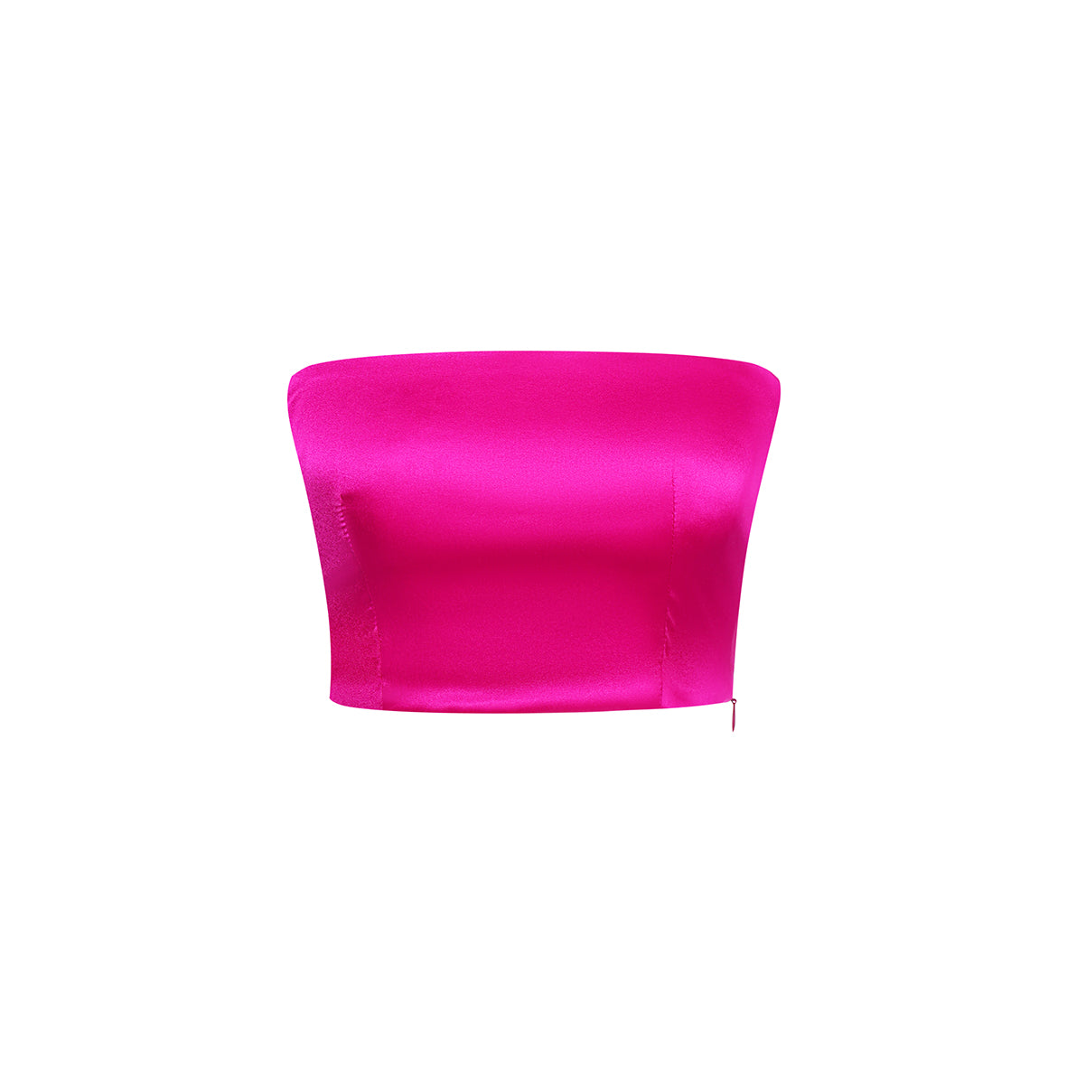 SILK TOP BANDEAU FUCHSIA