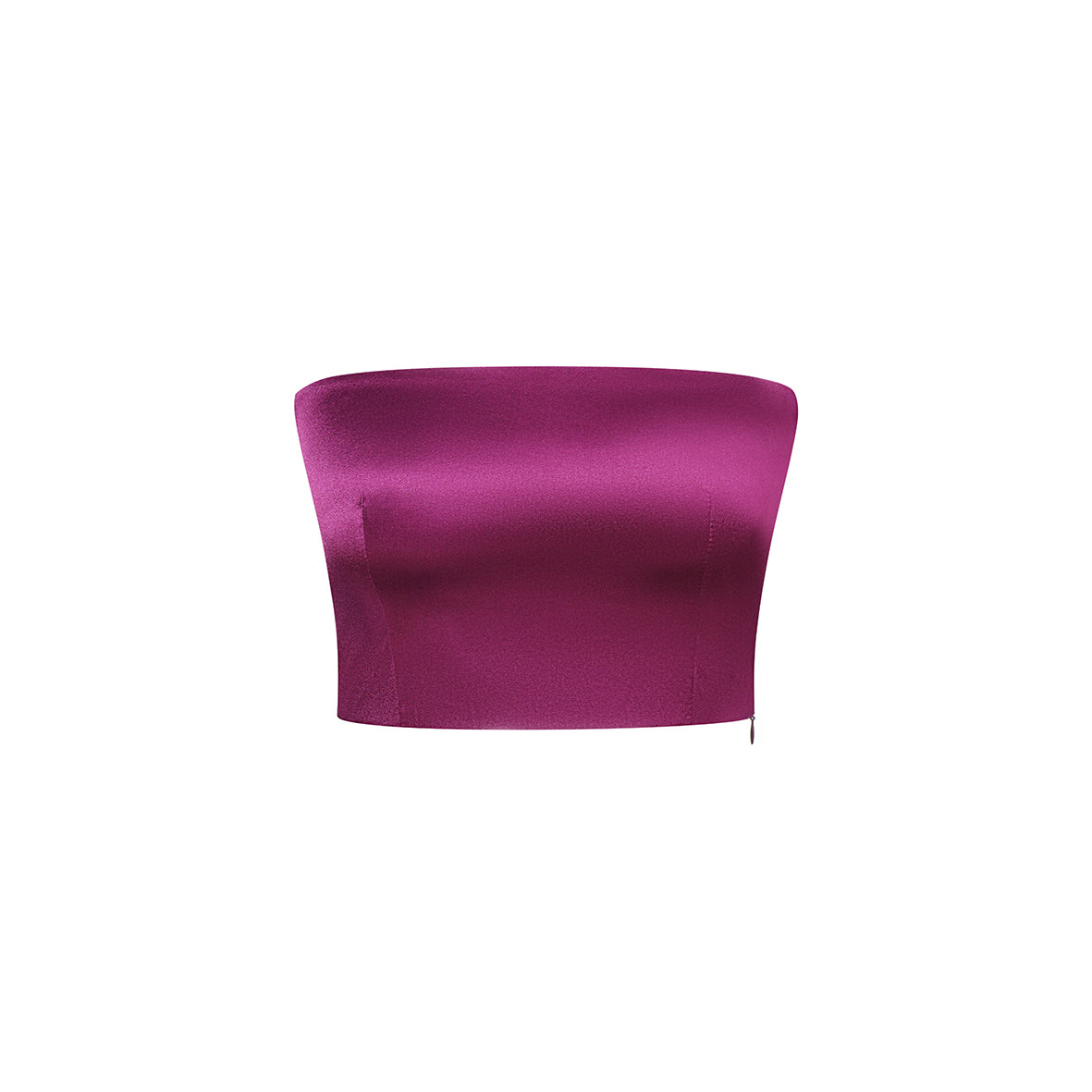 SILK TOP BANDEAU EGGPLANT