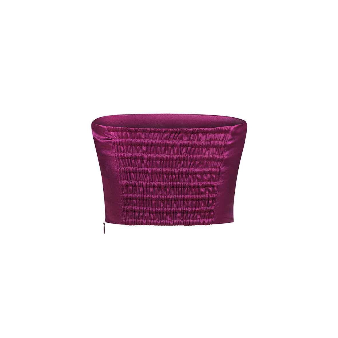 SILK TOP BANDEAU EGGPLANT