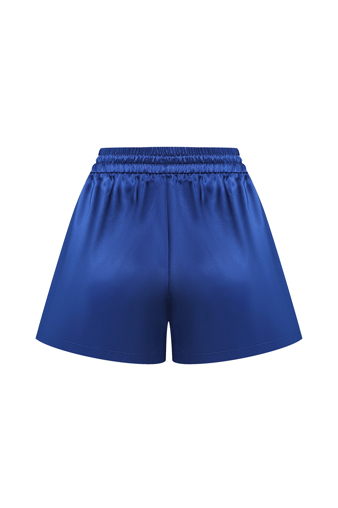 SILK SHORTS NAVY BLUE