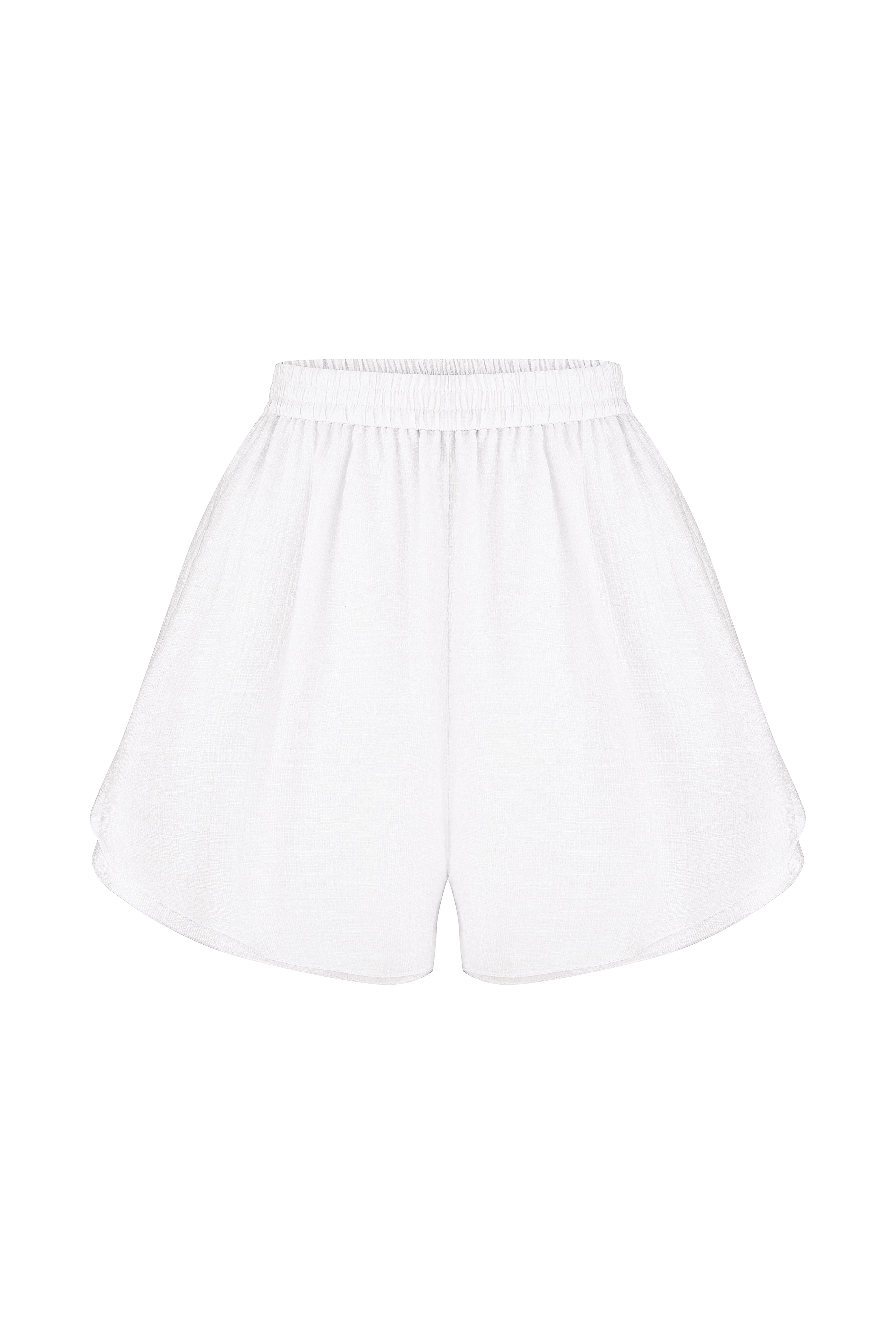 LINEN SHORTS WHITE