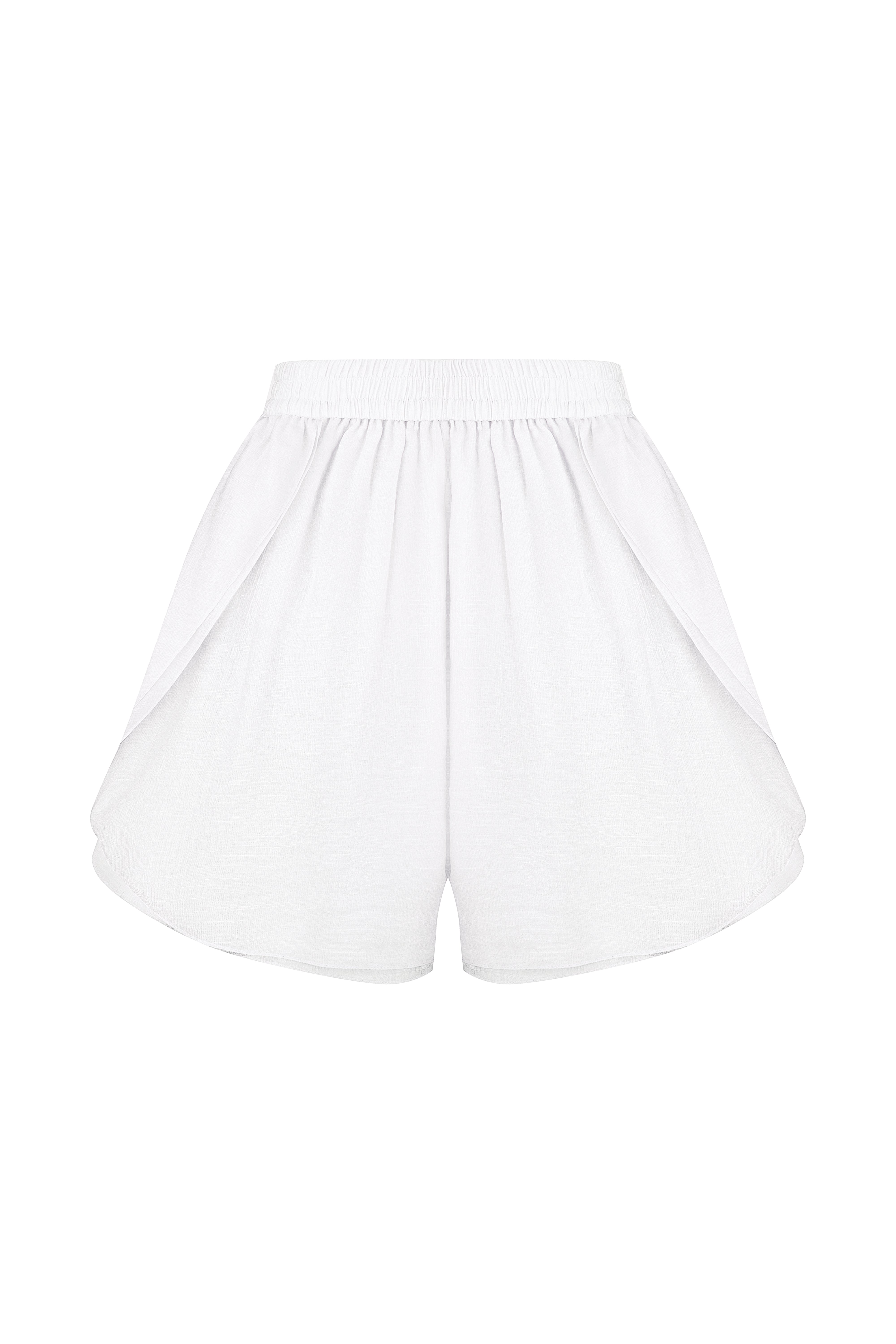 LINEN SHORTS WHITE