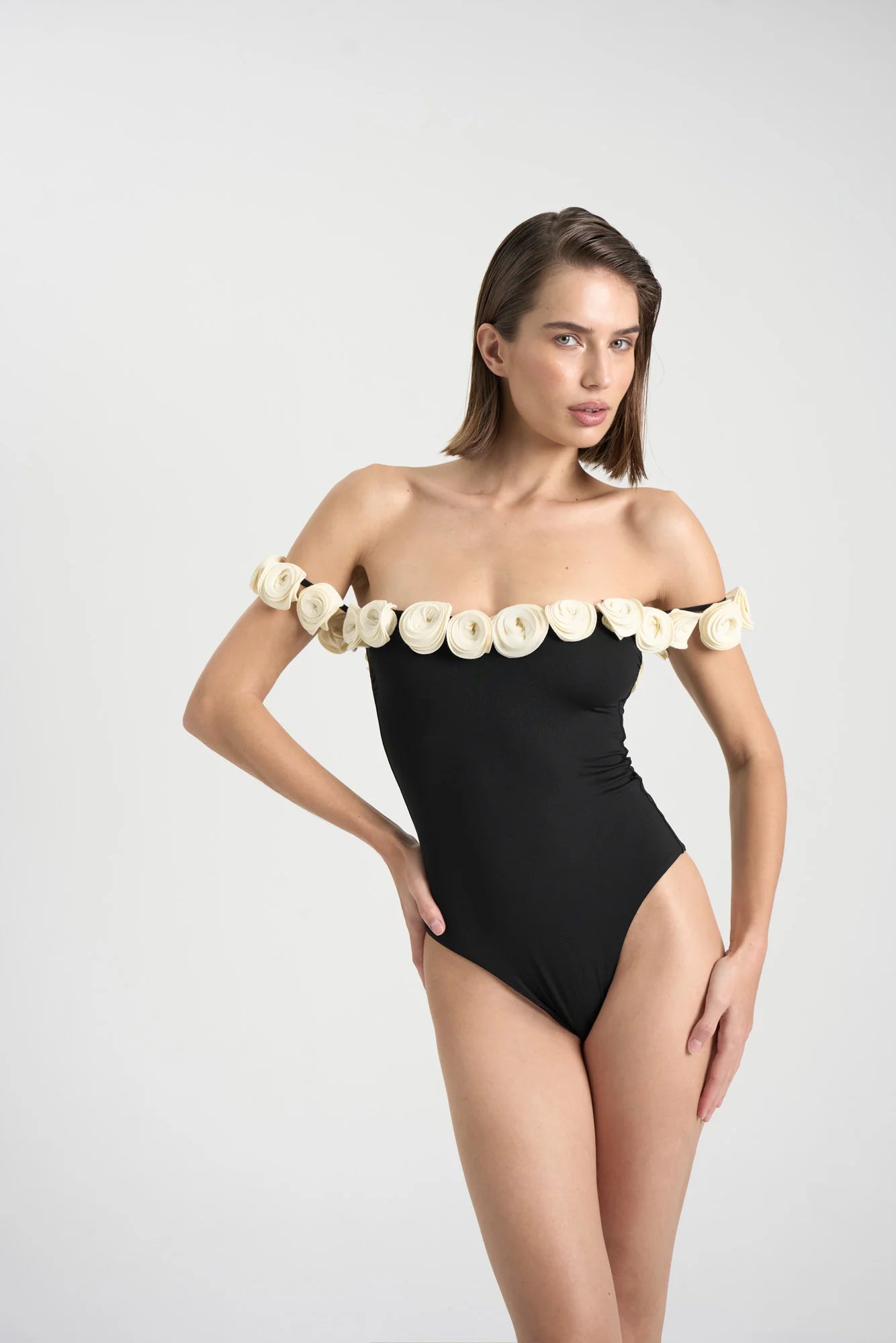 Hilal One Piece Black Ivory
